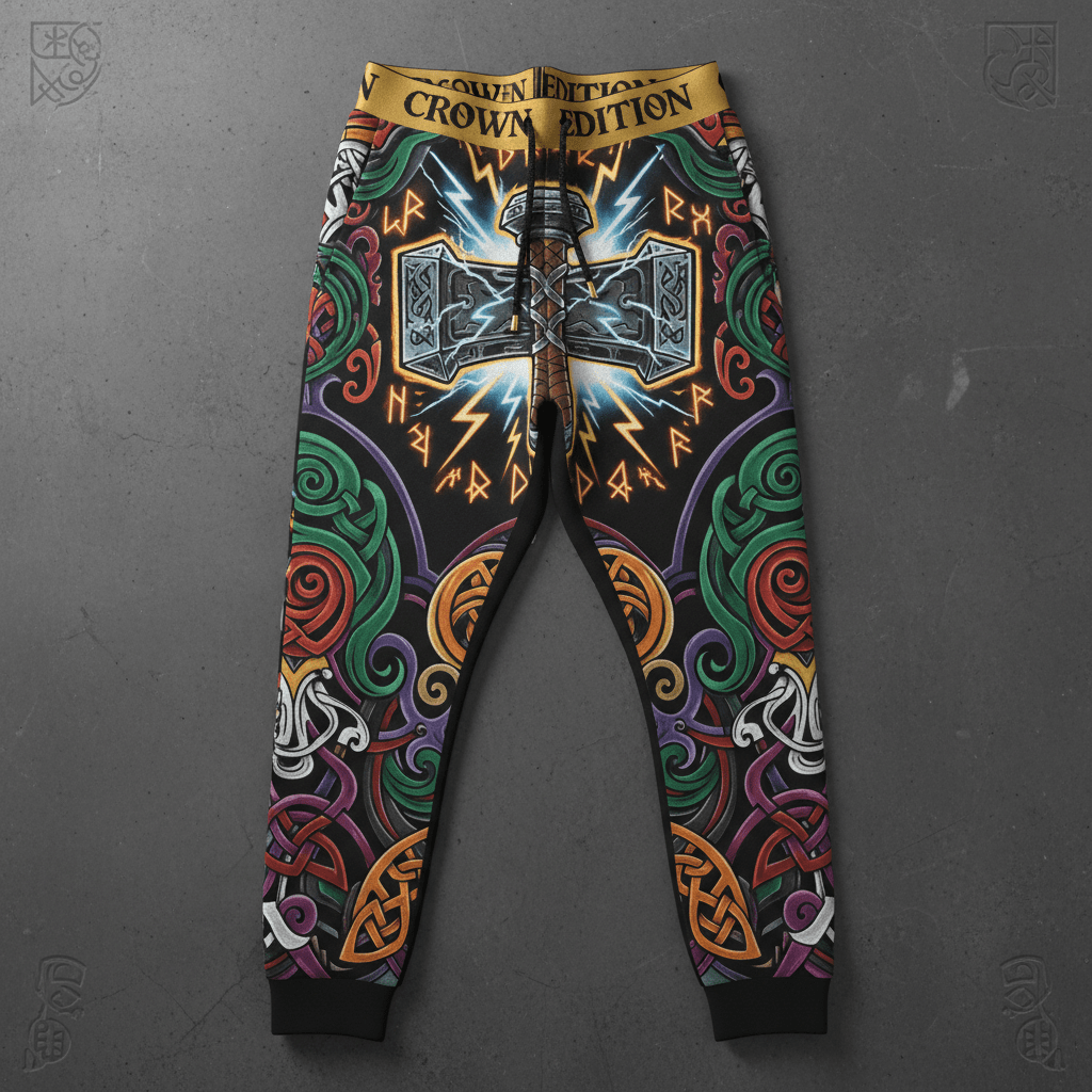 TITAN Plus Men's Mjolnir Thunder Joggers — Inclusive Crown Edition