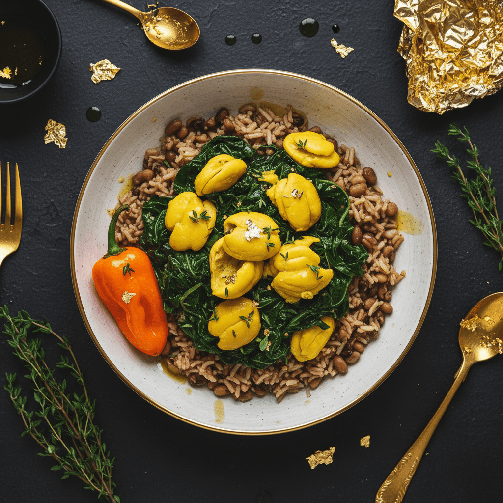 TITAN Jamaican Vegan Ackee & Callaloo Lunch Bowl