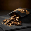TITAN Dark Chocolate Protein Bark – Coconut & Macadamia, premium product photography