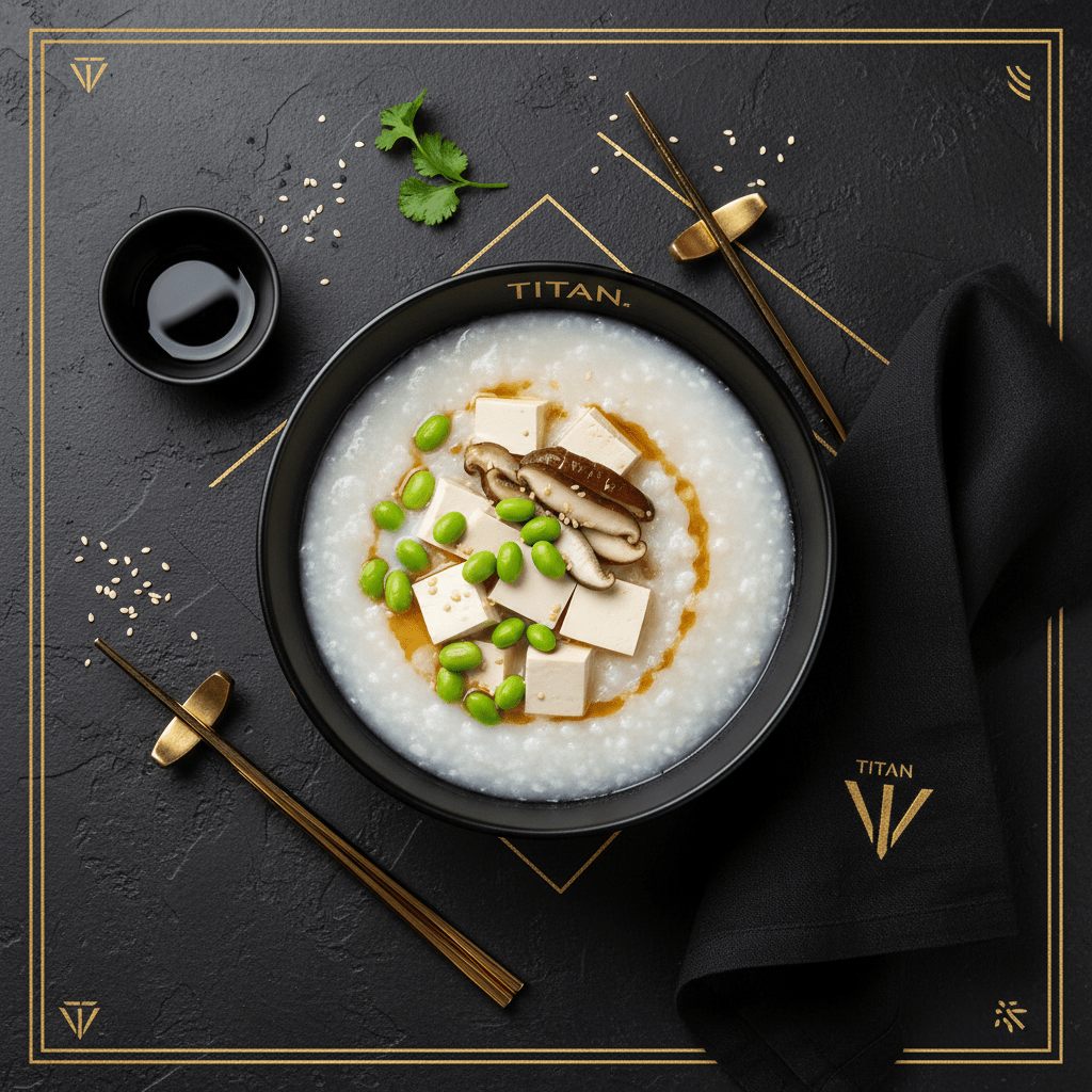 TITAN Chinese Vegan Congee & Silken Tofu Breakfast Bowl