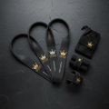TITAN Crown Edition Rugby Resistance Bands Set Matte Black Gold