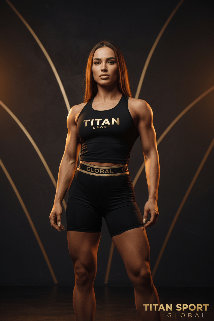 TITAN Women's Tank + Biker Shorts Matching Set