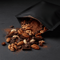 TITAN Protein Fruit & Nut Mix – Dark Chocolate Power Blend, premium product photography