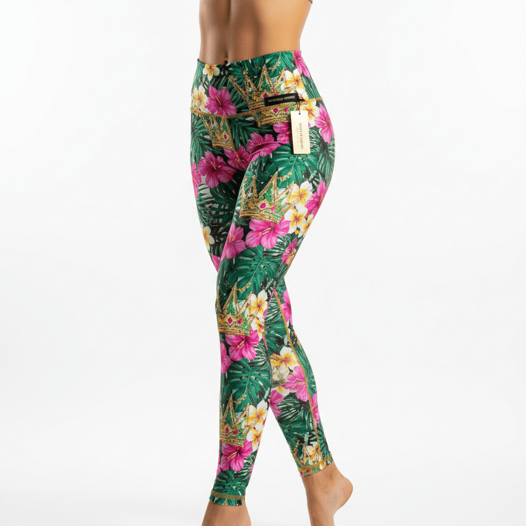 TITAN Tropical Crown Women’s Leggings — Crown SWAG Edition