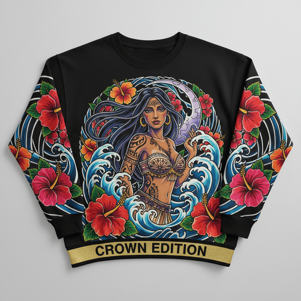 TITAN Women's Hina Moon Goddess Crewneck — Mahina Edition