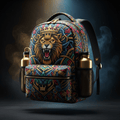 TITAN Gym Backpack 30L - Crown Edition tattoo-style artwork