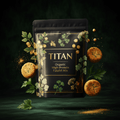 TITAN Organic Falafel Mix High Protein — ultra-premium luxury editorial product shot