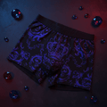 TITAN Women's Cozy Boxer Shorts Crown Edition Royal Blue Purple
