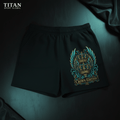 TITAN Women's Crown Edition Lounge Shorts Teal Gold