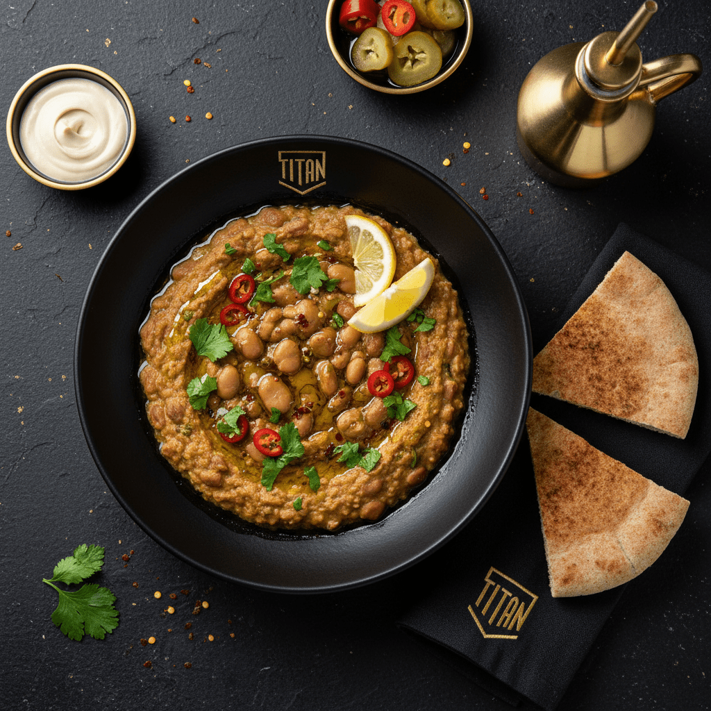 TITAN Egyptian Vegan Ful Medames Breakfast Bowl