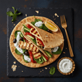 TITAN Greek Halloumi & Veggie Vegetarian Wrap Lunch