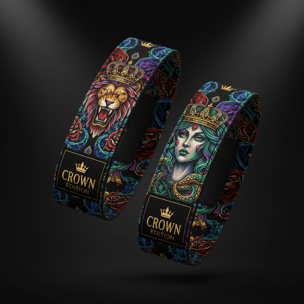 TITAN Lifting Straps - Heavy-Duty Cotton Pair Crown Edition