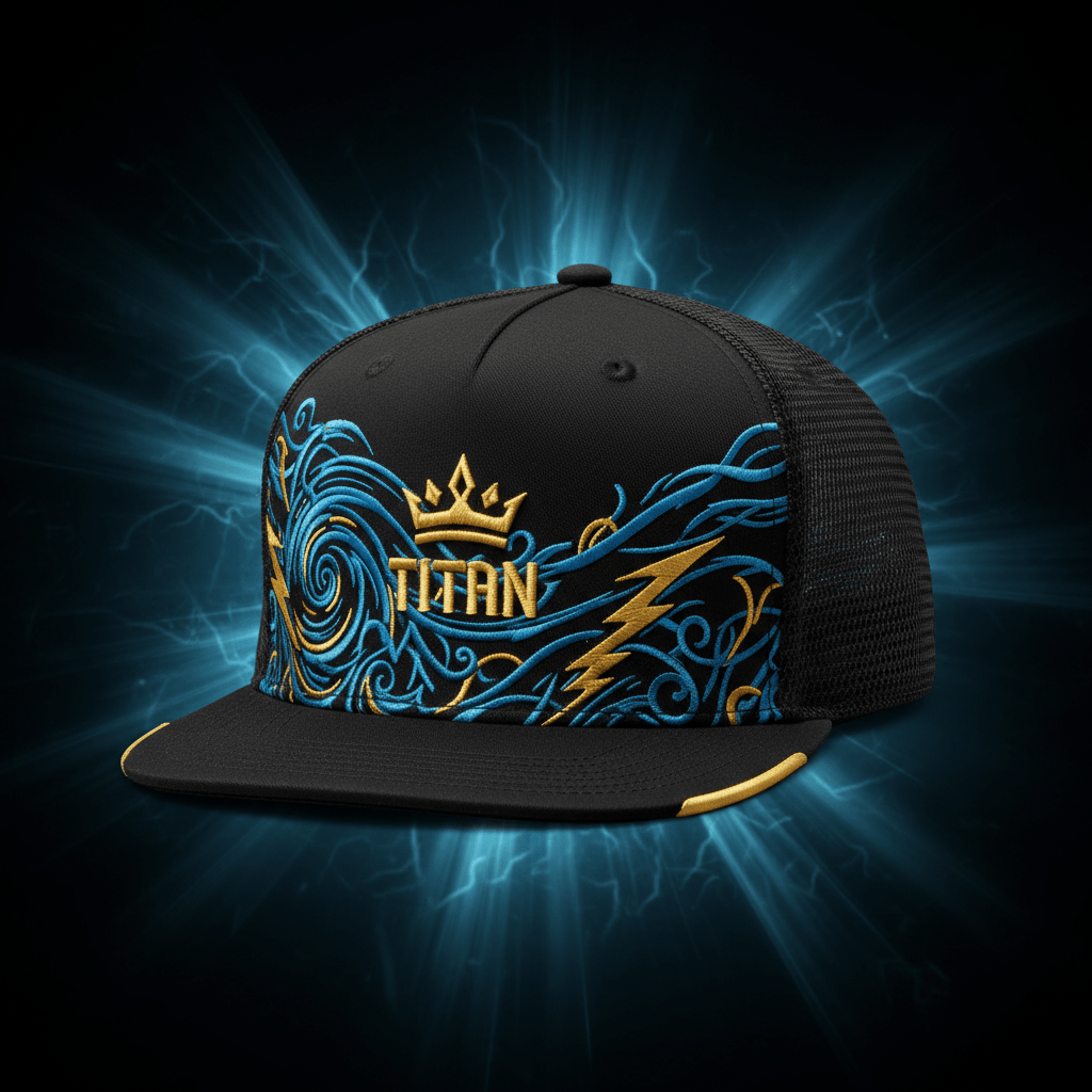 TITAN AeroVent Training Cap - Cooling Mesh Technology flat lay