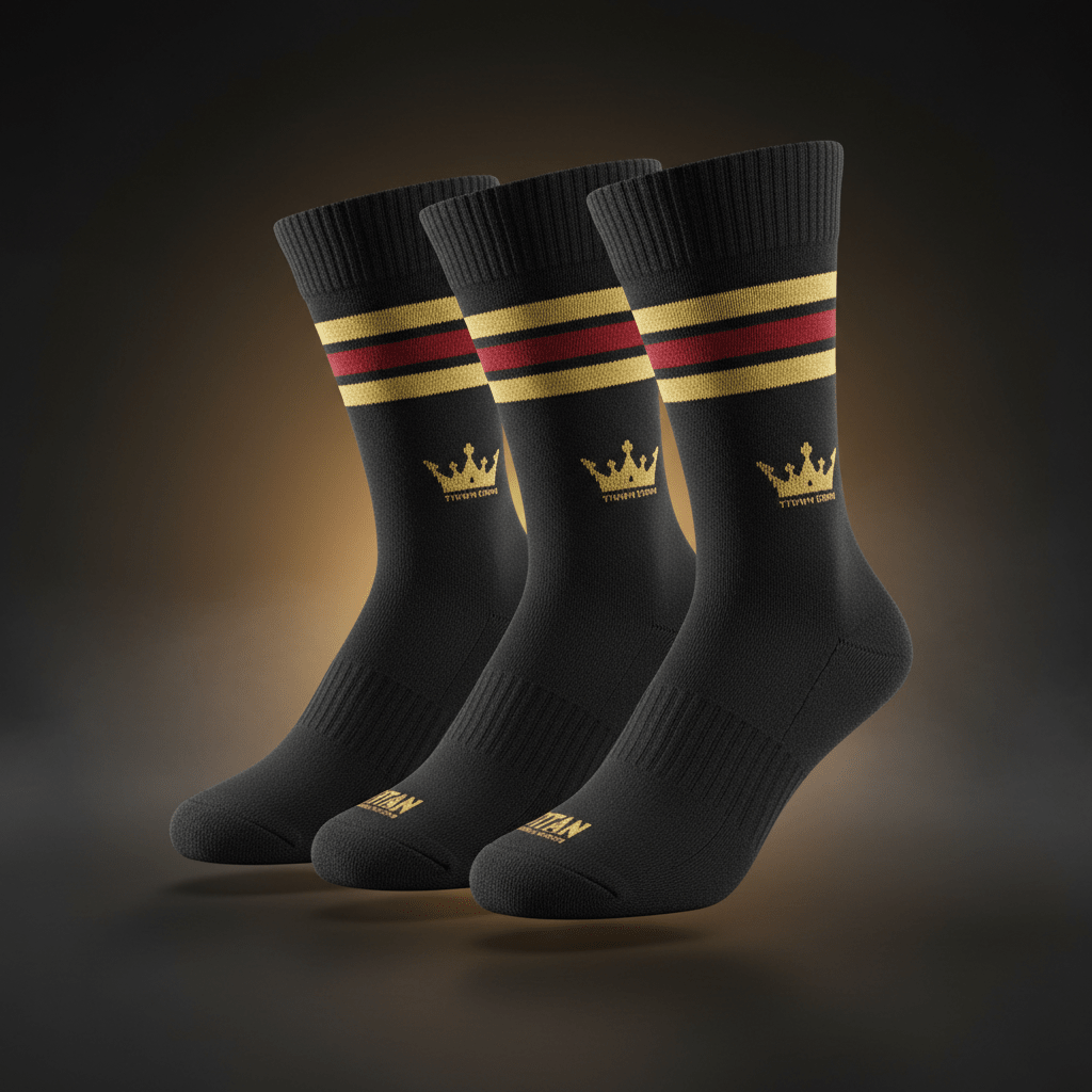 TITAN Athletic Socks 3-Pack - Crown Edition
