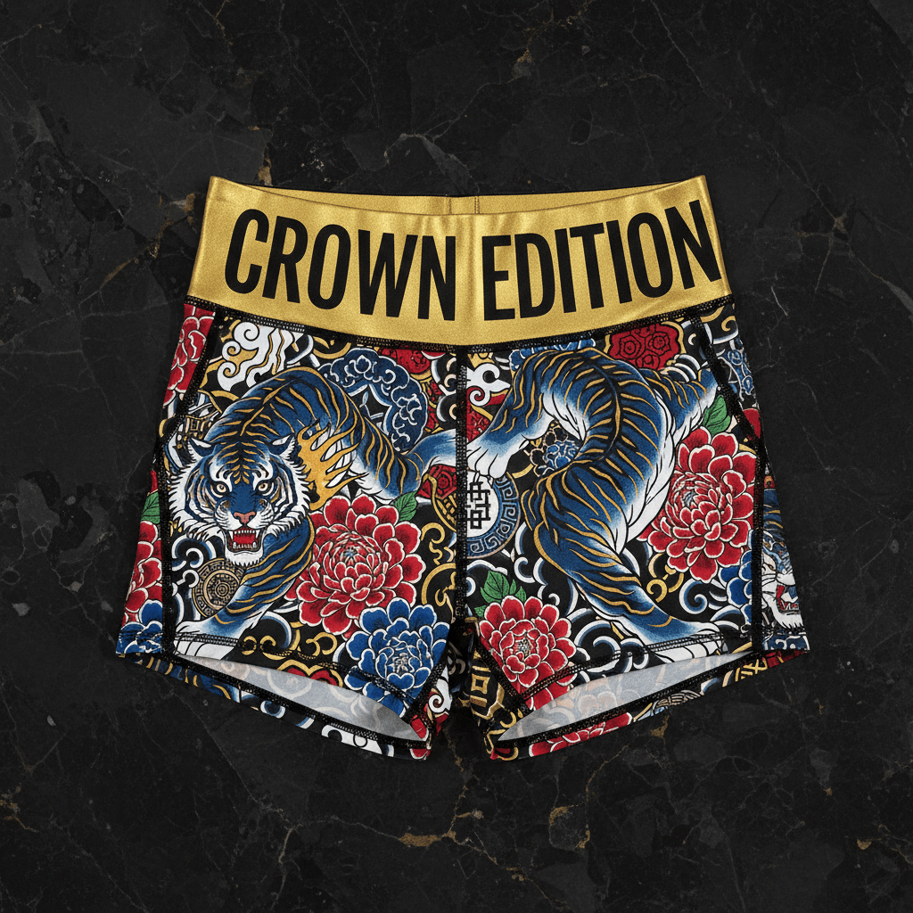 TITAN Crown Edition Tattoo Art Korean Tiger Shorts Women's Athletic Bottoms