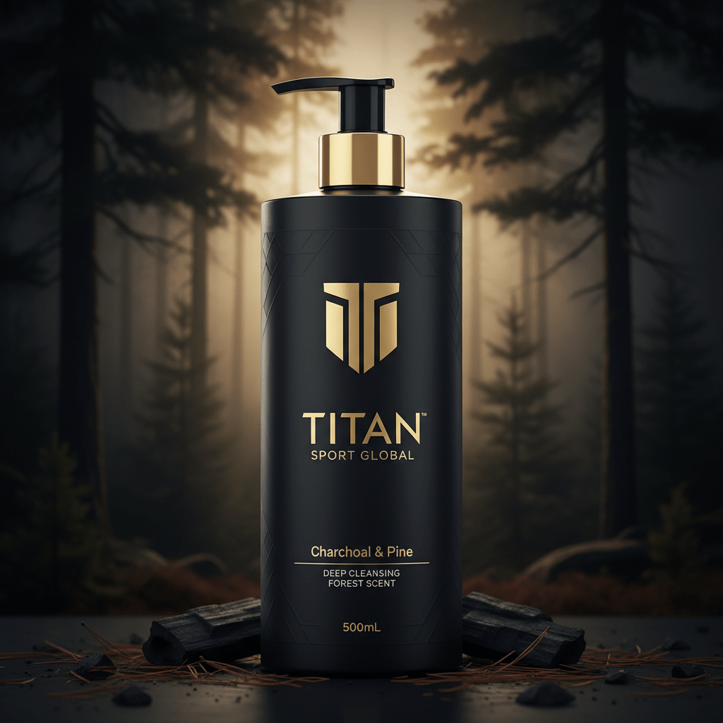 TITAN HIM Body Wash Charcoal & Pine