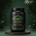 TITAN Plant Protein Green Crown Edition black green gold tub