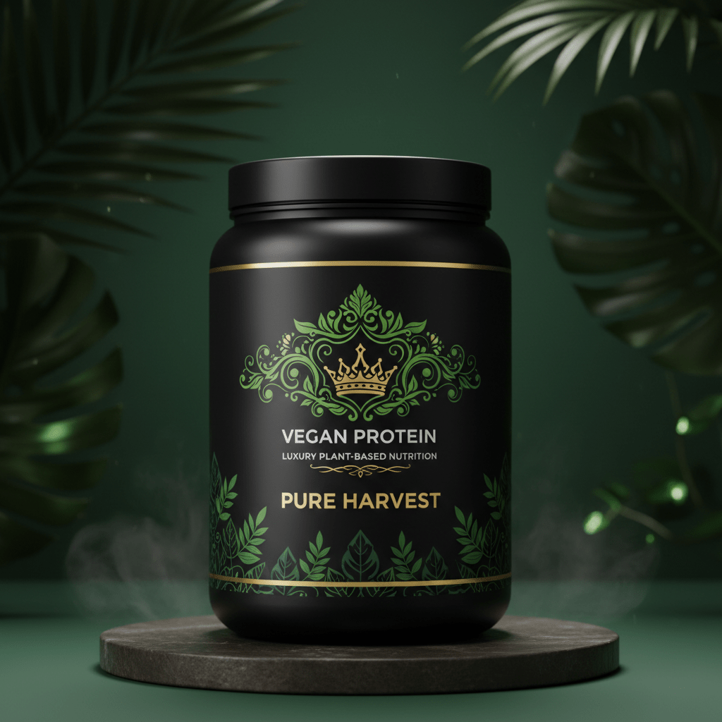 TITAN Plant Protein Green Crown Edition black green gold tub