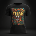 TITAN Kids Graphic T-Shirt - Black & Gold Crown Edition