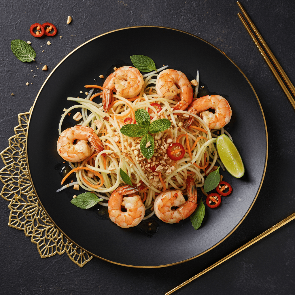 TITAN Vietnamese Shrimp & Papaya Power Salad Lunch