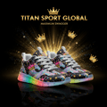 TITAN SPORT GLOBAL kids athletic shoes with unicorn crown pattern