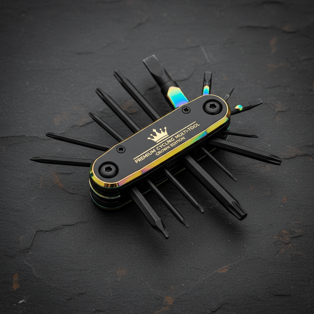 TITAN Crown Edition Cycling Multi-Tool Matte Black Gold