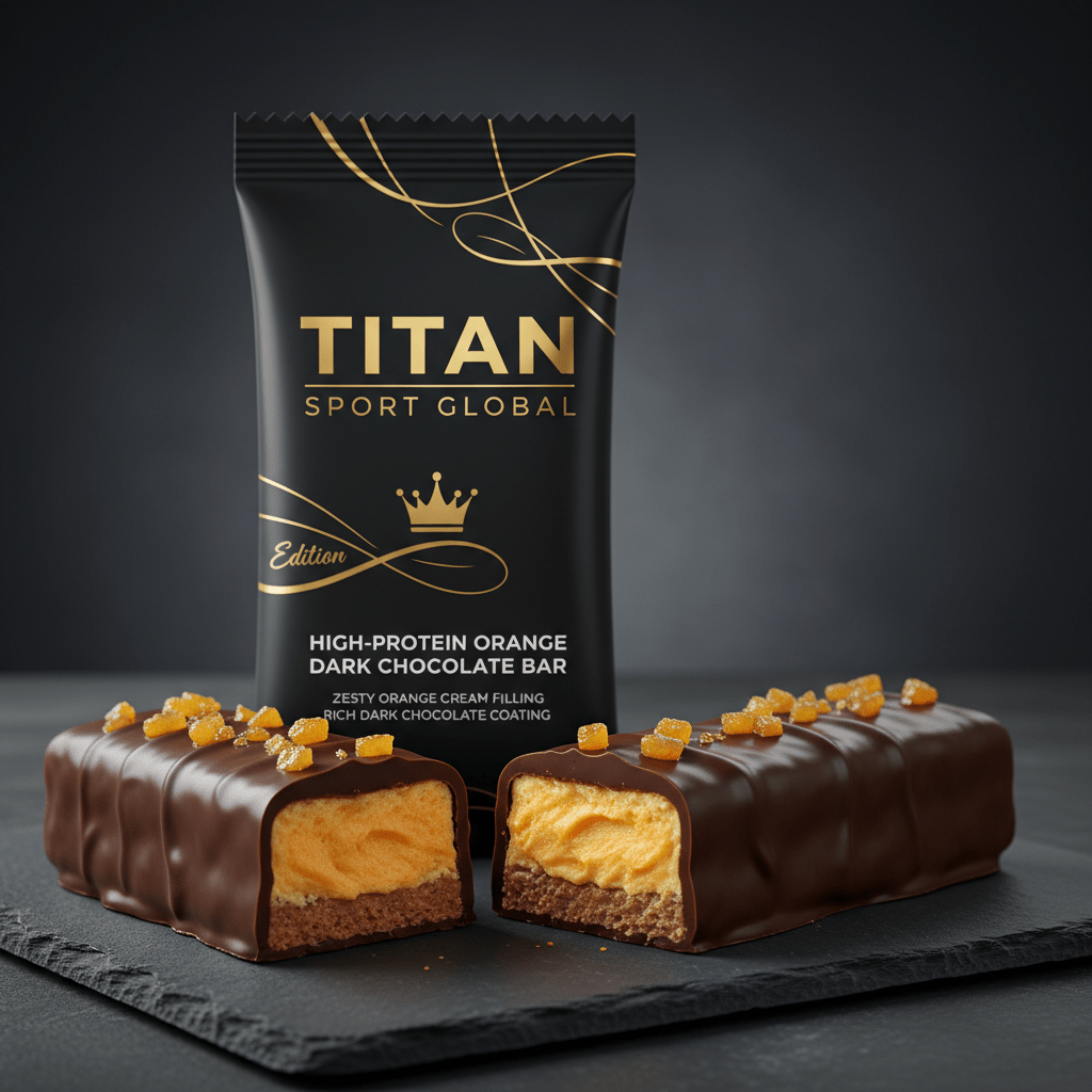 Crown Orange Dark Chocolate Protein Bar — TITAN SPORT GLOBAL