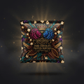 TITAN Protein Popcorn Dark Chocolate — Crown Edition bold tattoo-style artwork