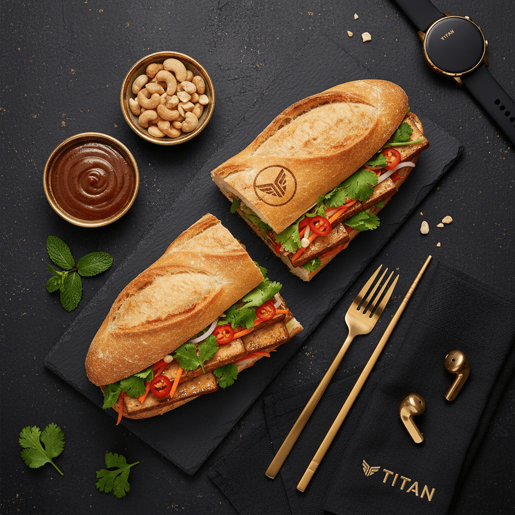 TITAN Vietnamese Vegan Bánh Mì Chày Breakfast Sandwich