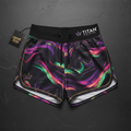 TITAN Women's Aurora Crown Athletic Shorts — Celestial Queen SWAG Edition