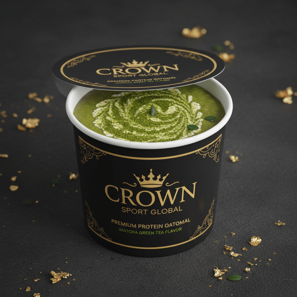 Crown High-Protein Matcha Green Tea Oatmeal Cup