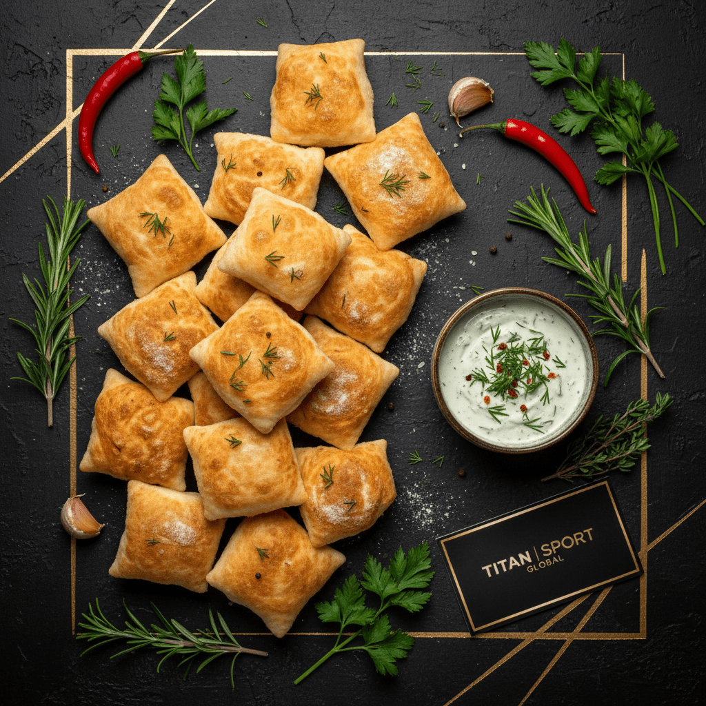 TITAN Kyrgyz Vegan Boorsok Fried Bread - High-Protein Breakfast Meal Plan
