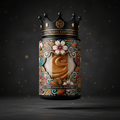 TITAN High-Protein Nut Butter Almond — Crown Edition bold tattoo-style artwork