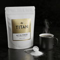 TITAN MCT Oil Powder Unflavored Crown Edition — premium keto product pouch shot