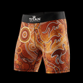 TITAN Aboriginal Dreamtime Training Shorts Crown Edition
