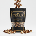 Crown Edition Espresso Dark Chocolate Protein Popcorn — matte black Crown Edition pouch