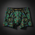 TITAN Women's Cozy Boxer Shorts Sacred Lotus Crown Edition