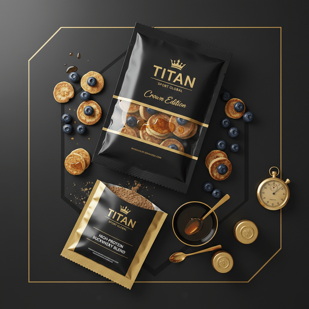 TITAN High-Protein Buckwheat & Blueberry Protein Pancake Pack