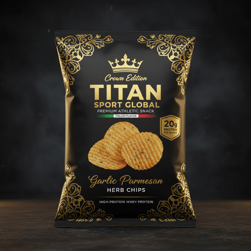 Whey Protein Garlic Parmesan Herb Chips — TITAN SPORT GLOBAL
