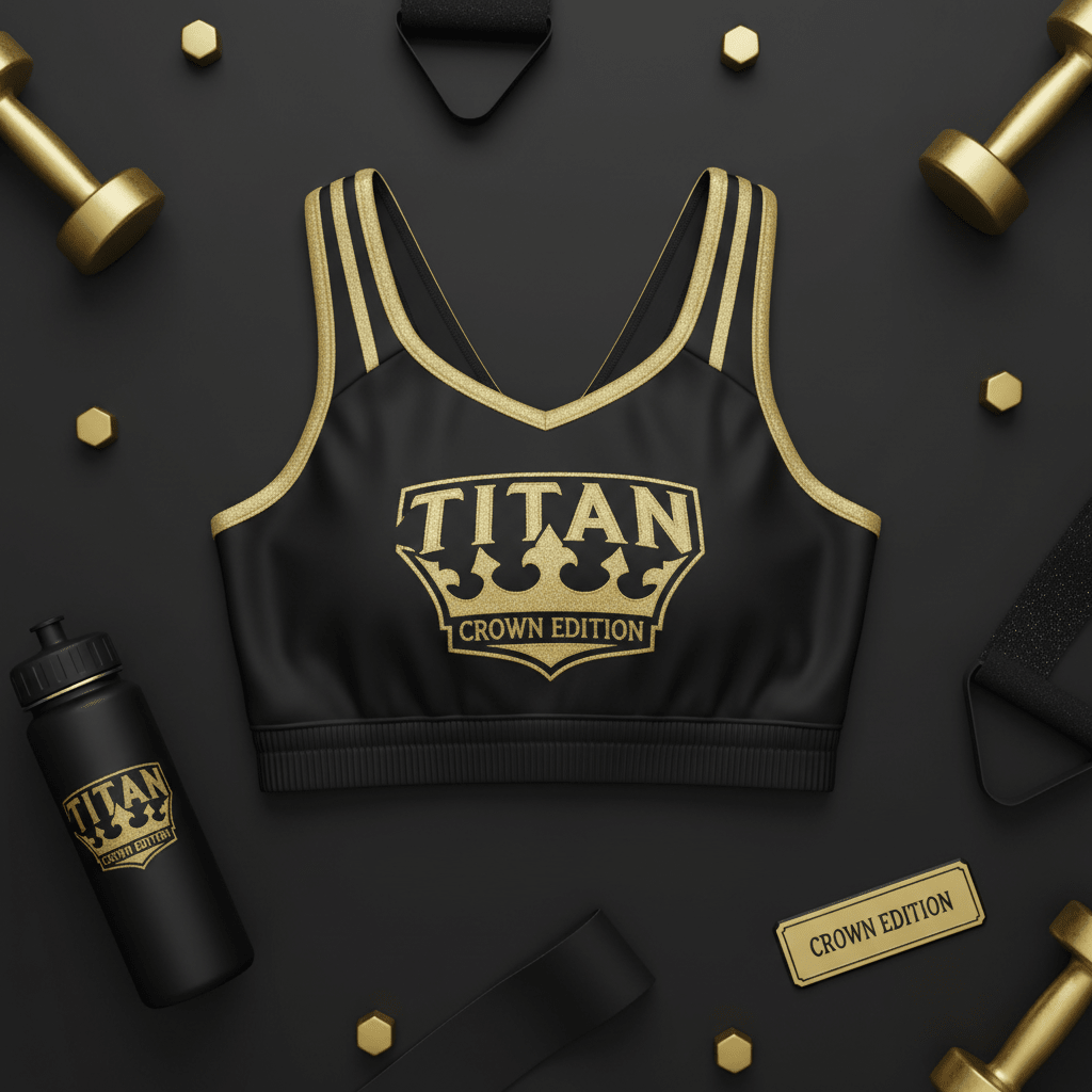 TITAN Crown Edition Cheerleading Practice Crop Top