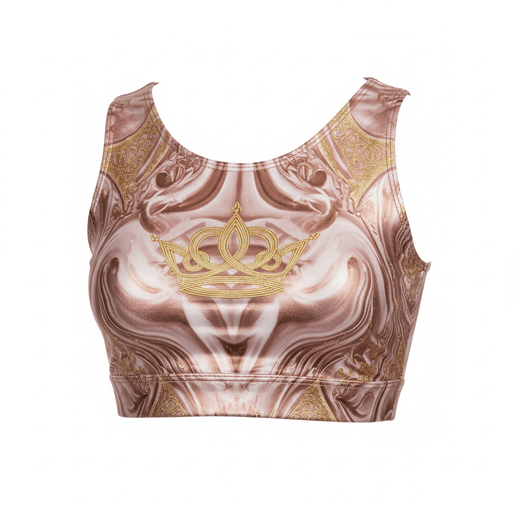 TITAN Rose Gold Crown Women’s Crop Top — Crown SWAG Edition