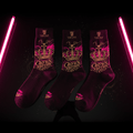 TITAN Crown Edition Athletic Sock Pack Hot Pink Gold 3-Pack