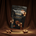 TITAN Organic Hazelnuts Raw & Unsalted — ultra-premium luxury editorial product shot