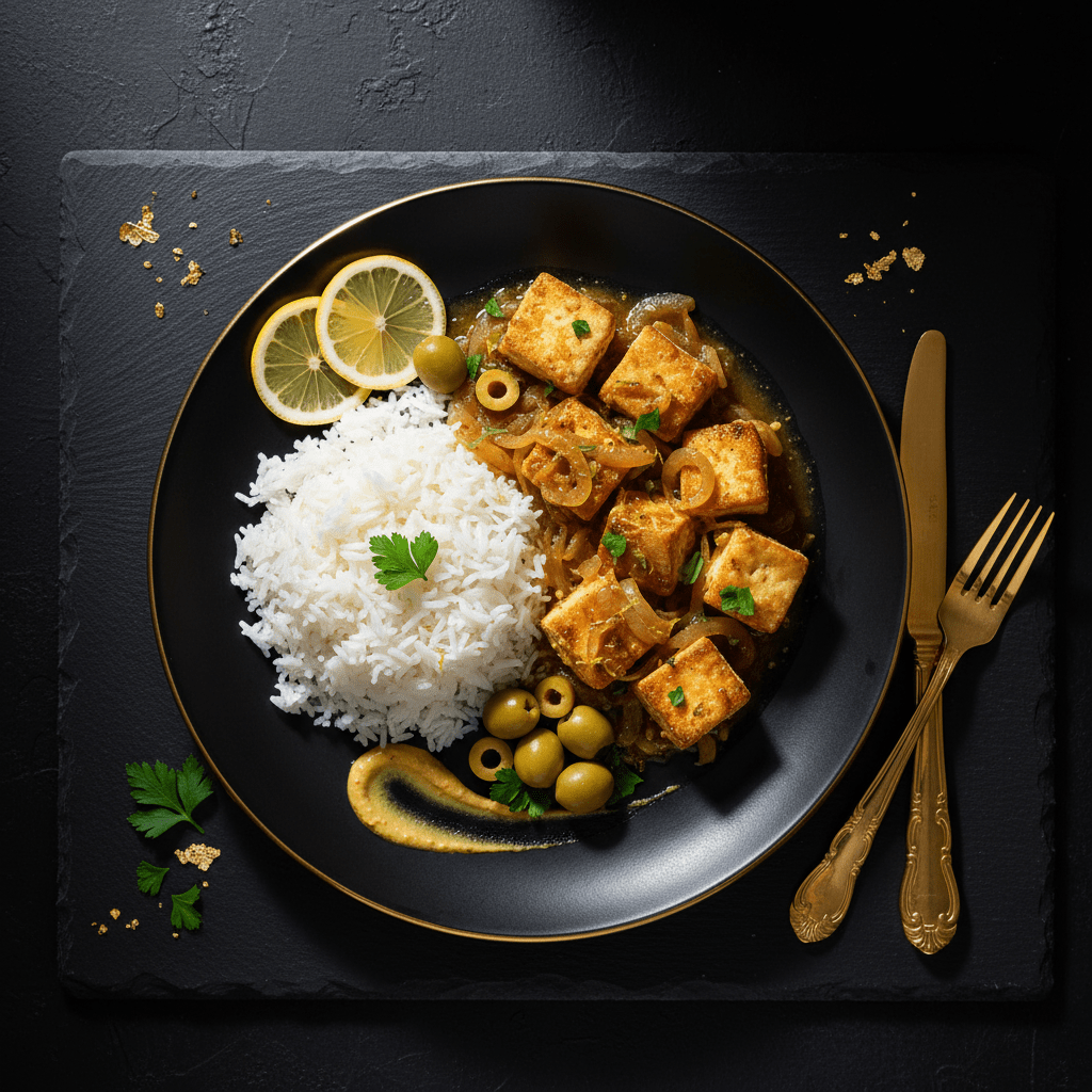 TITAN Senegalese Yassa Tofu Vegan Muscle Dinner