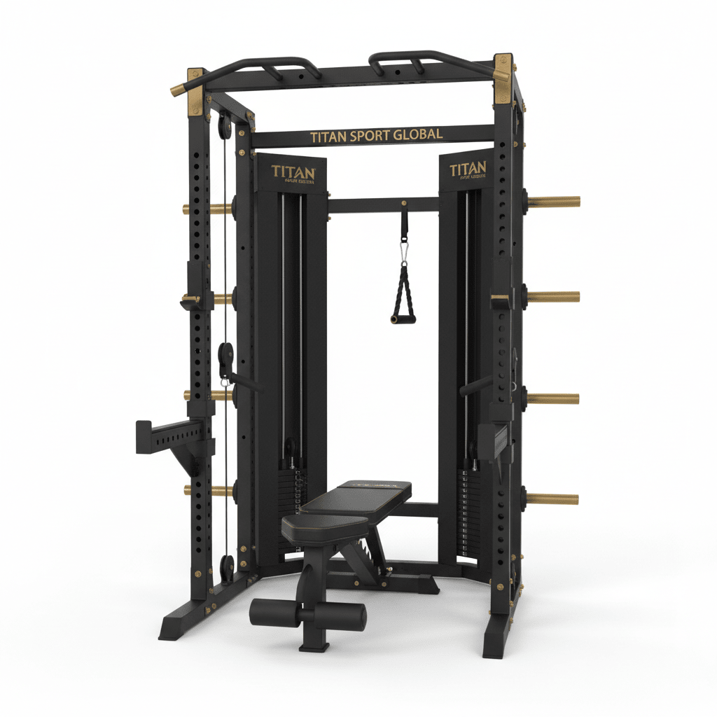 TITAN All-In-One Power Rack Home Gym System — Crown Edition