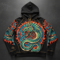 TITAN Women's Quetzalcoatl Feathered Hoodie — Chalchiuh Edition