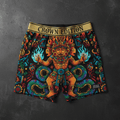 TITAN Plus Men's Turquoise Fire Shorts — Inclusive Crown Edition