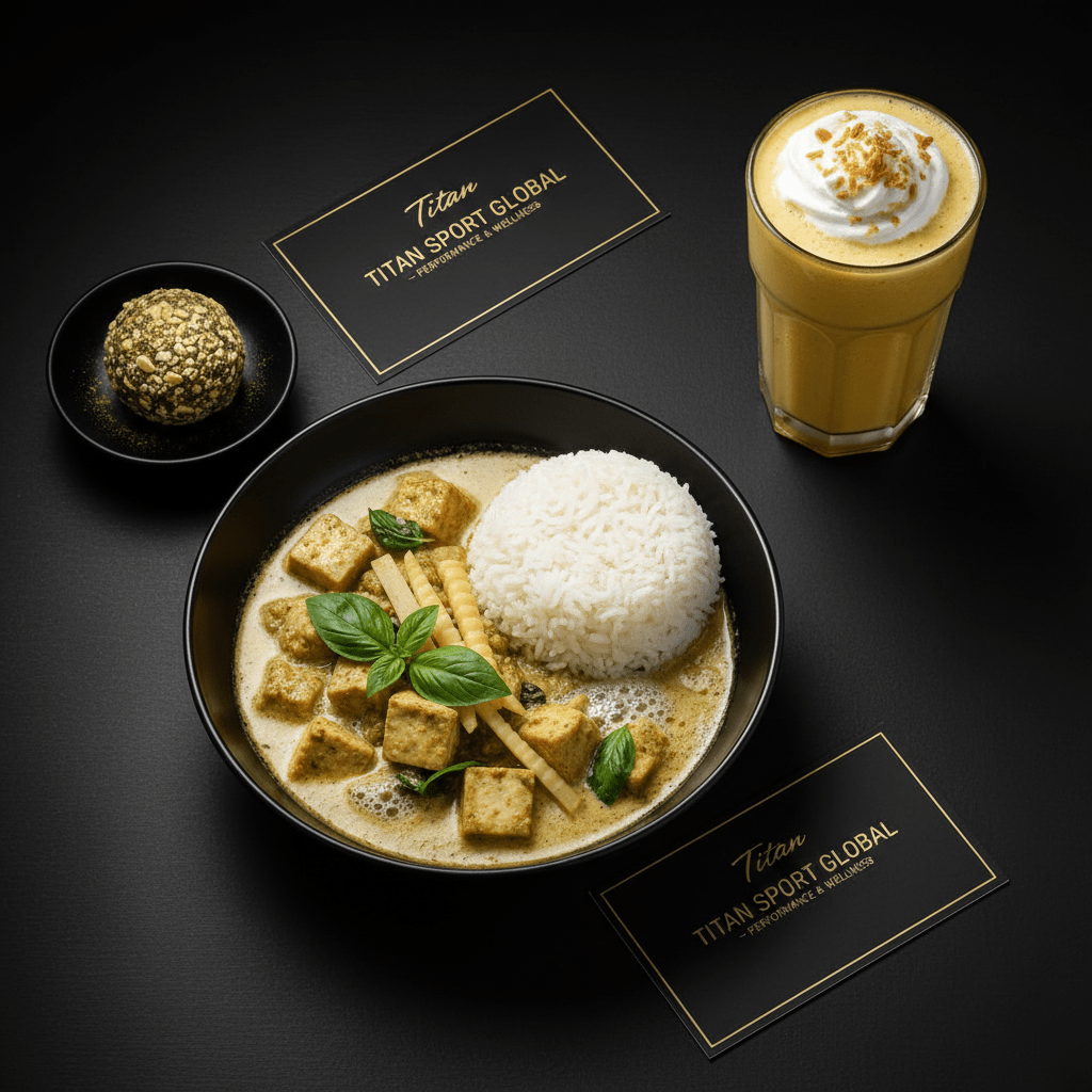 TITAN Crown Thai Green Curry Tofu vegan high-protein weekly monthly meal plan bundle