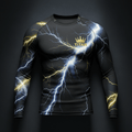 TITAN Men's Long Sleeve Training Shirt - Compression Fit 4-Way Stretch