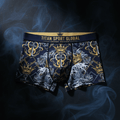 TITAN Crown Edition Men's Nautical King Boxer Briefs — Navy & Gold